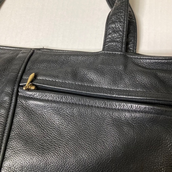 Vintage Lew 'N' Me 2 Leather Purses Black Brown Made In USA - Picture 11 of 16